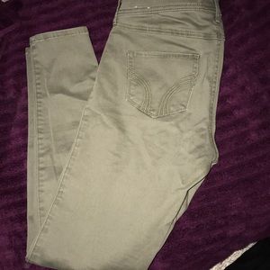 Green Hollister jeans
